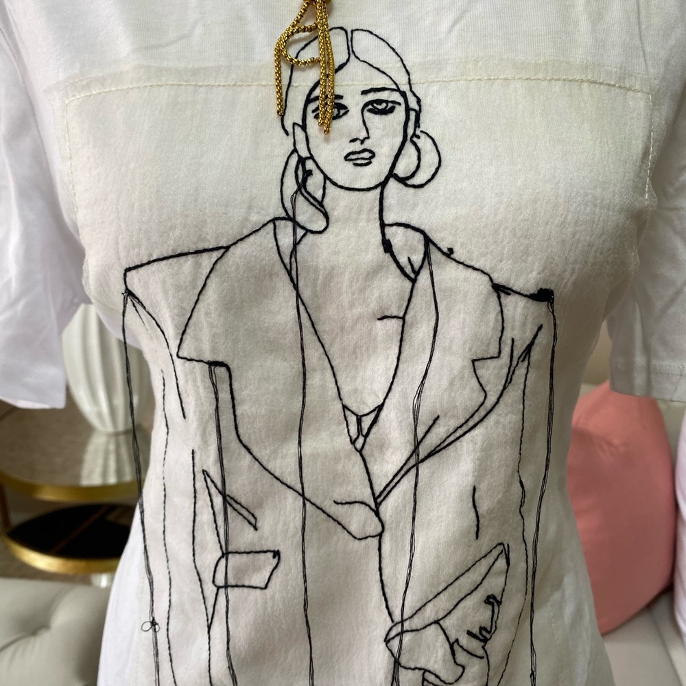 ZARA WOMEN’S WHITE T-SHIRT SIZE S - Picture 4 of 5